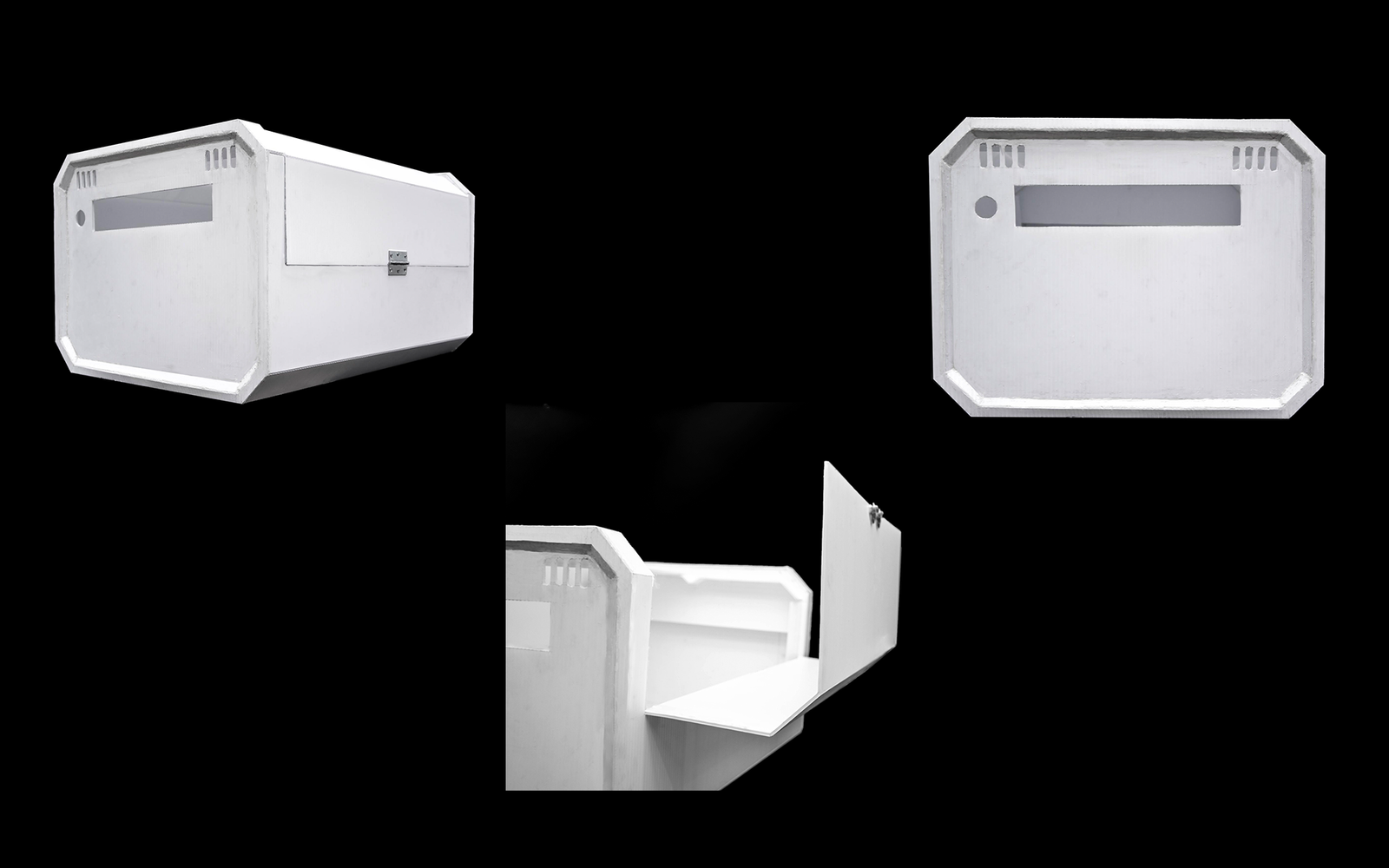  With a clear understanding of the hardware we were working with, we constructed a rough HF foamcore model. 